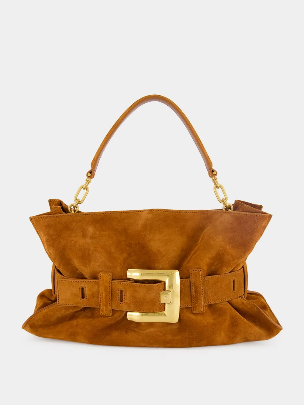 Brown Anthem Medium Suede Leather Bag sold by Fashion Clinic