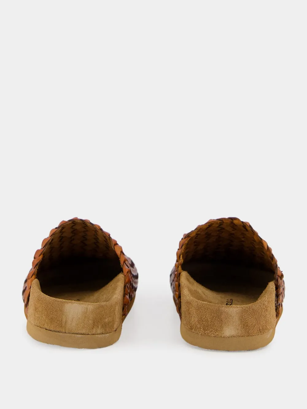 Tan Footbed Leather Mules sold by Fashion Clinic product image thumbnail 5