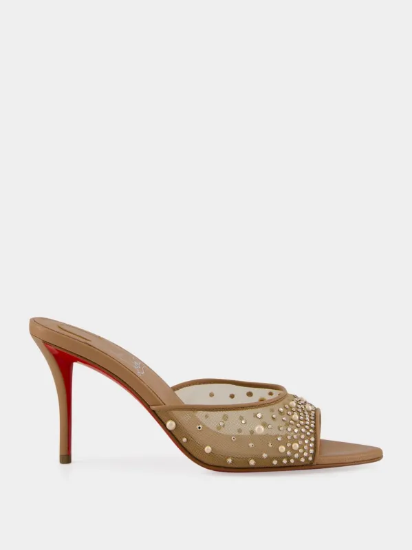 Blush Miss Z 80 Degrasstrass Perla Mule made by Christian Louboutin