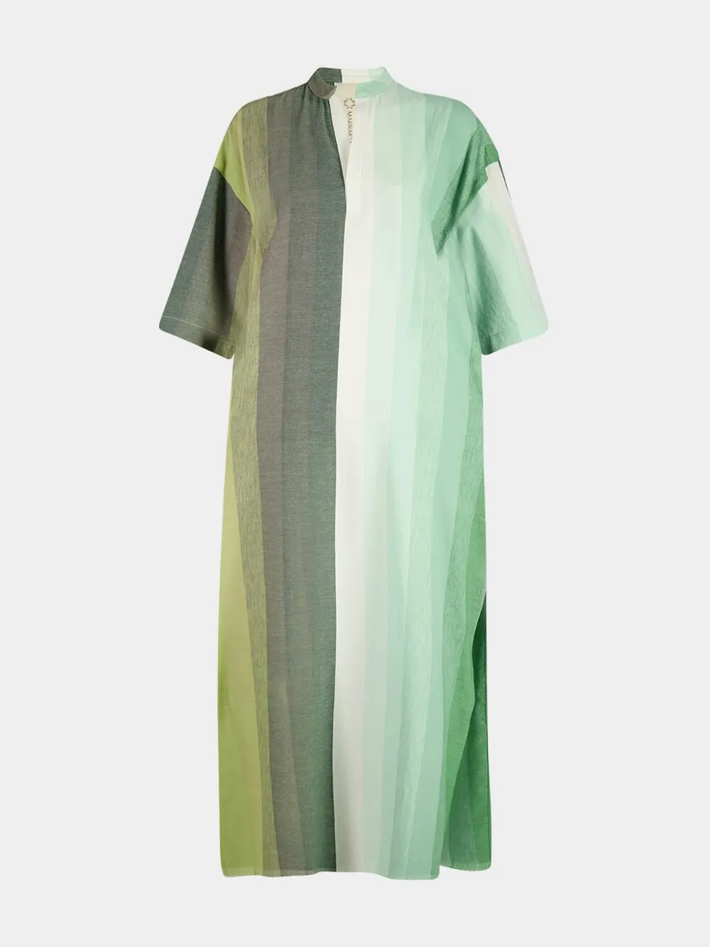Stripe 27 Maxi V-Neck Cotton Kaftan sold by Fashion Clinic