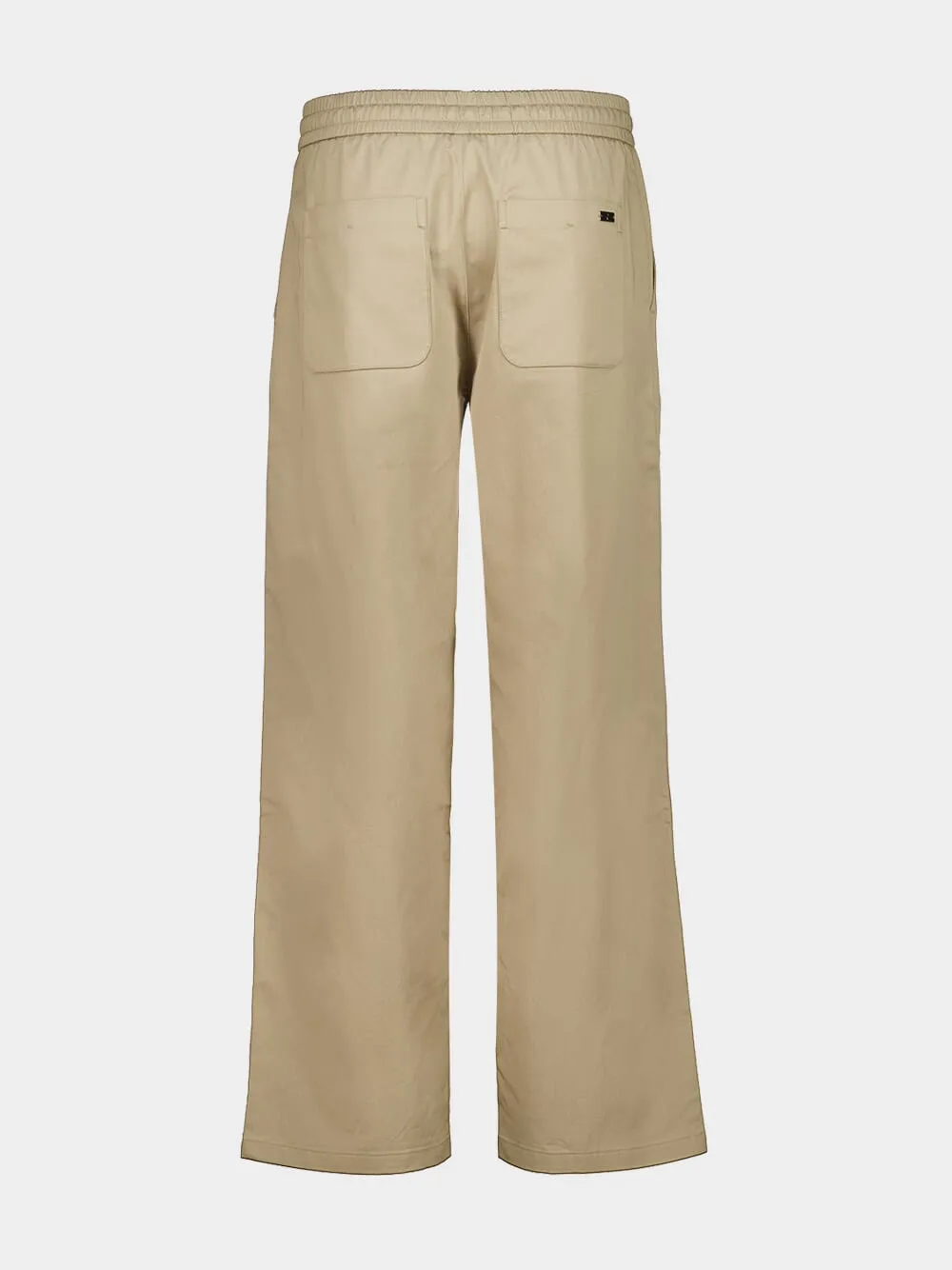 Beige Cotton Elasticated Waist Trousers sold by Fashion Clinic product image thumbnail 4