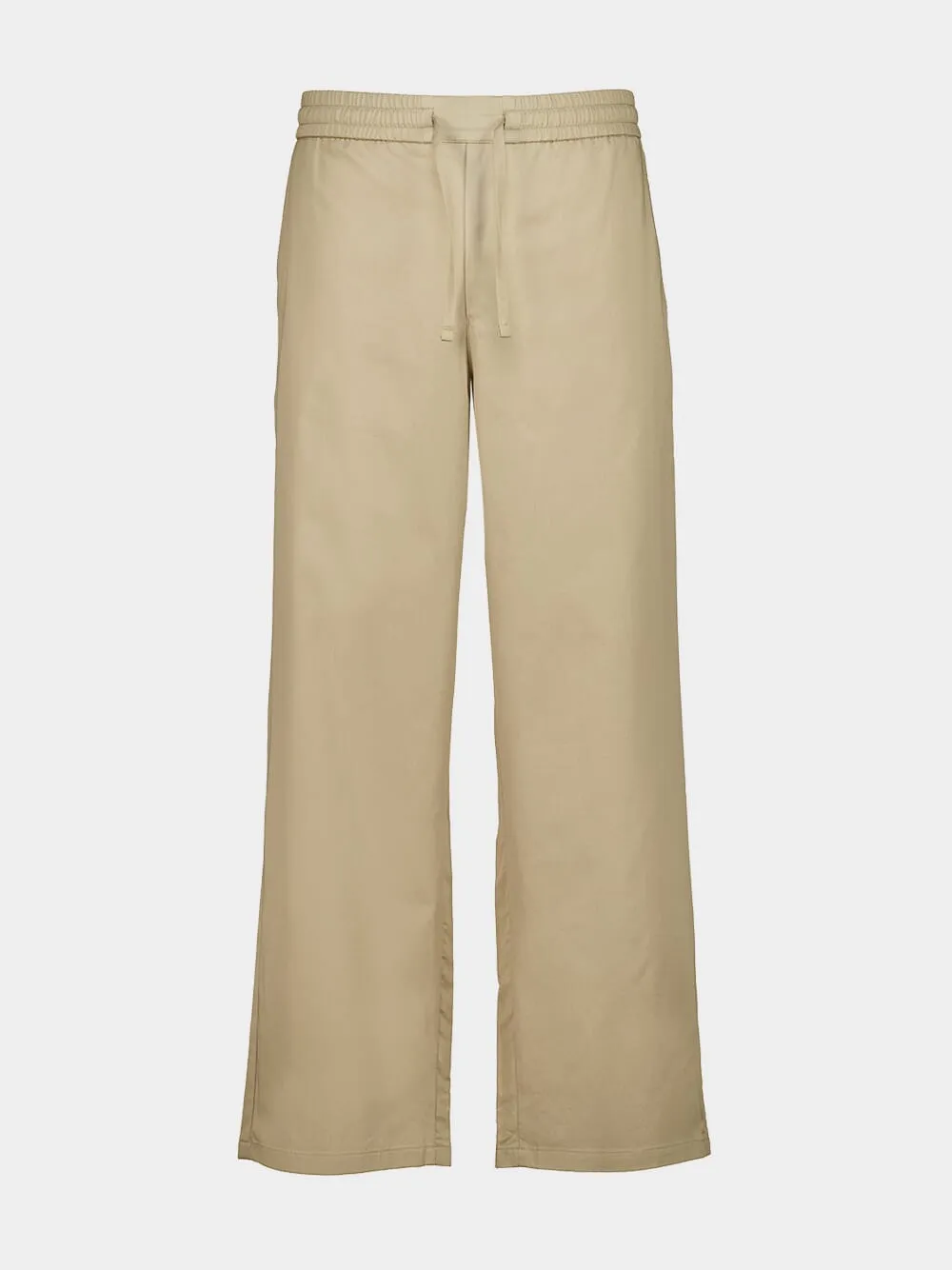 Beige Cotton Elasticated Waist Trousers sold by Fashion Clinic product image thumbnail 2