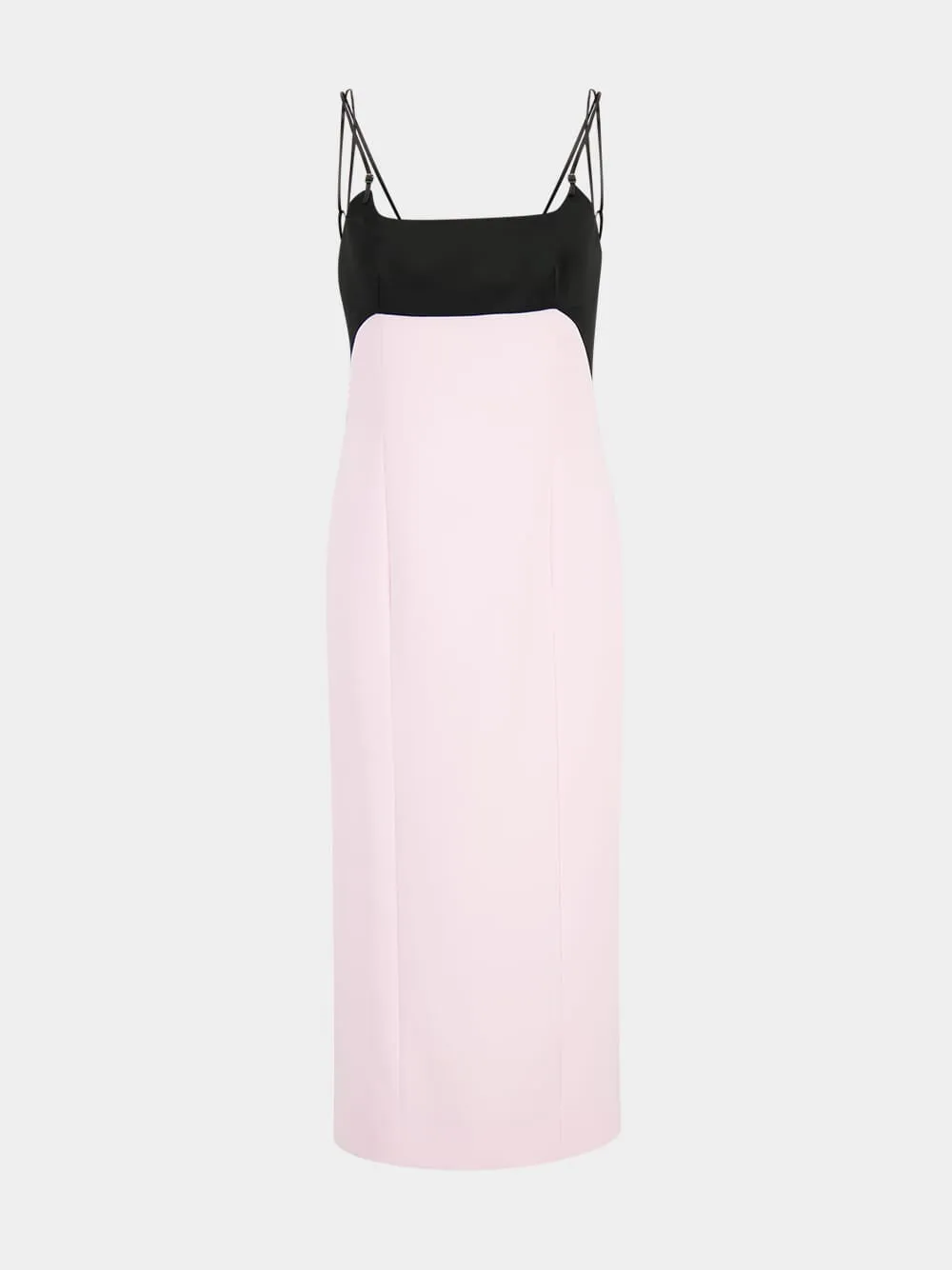 Orchid Pink Pencil Dress with Leather Straps sold by Fashion Clinic