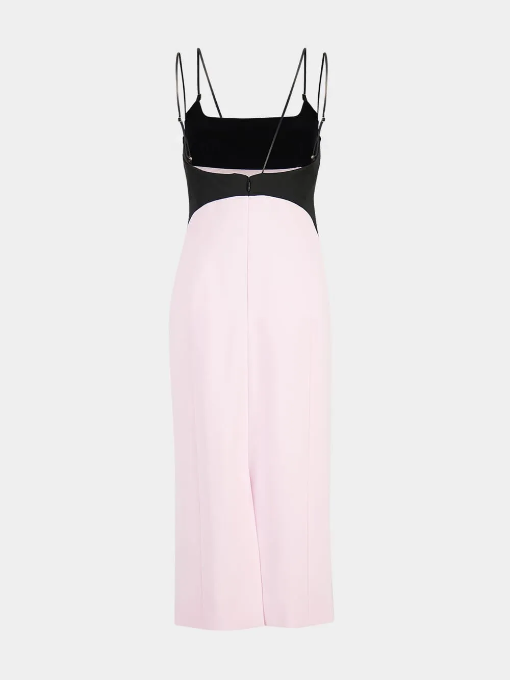 Orchid Pink Pencil Dress with Leather Straps sold by Fashion Clinic product image thumbnail 2