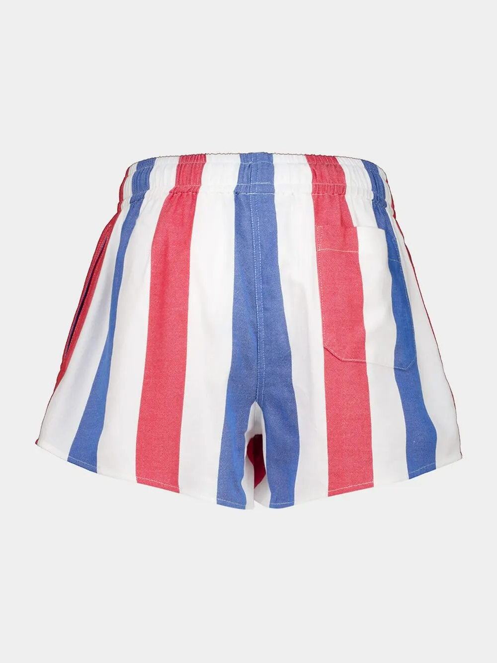 Stripe 55 High-Waisted Cotton Shorts sold by Fashion Clinic product image thumbnail 2