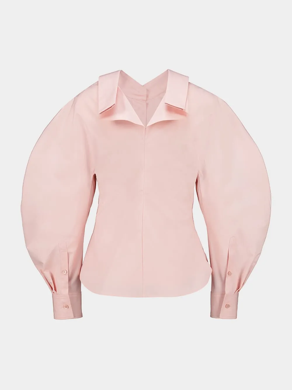 Silk Pink Slashed Shirt in Poplin sold by Fashion Clinic product image thumbnail 3