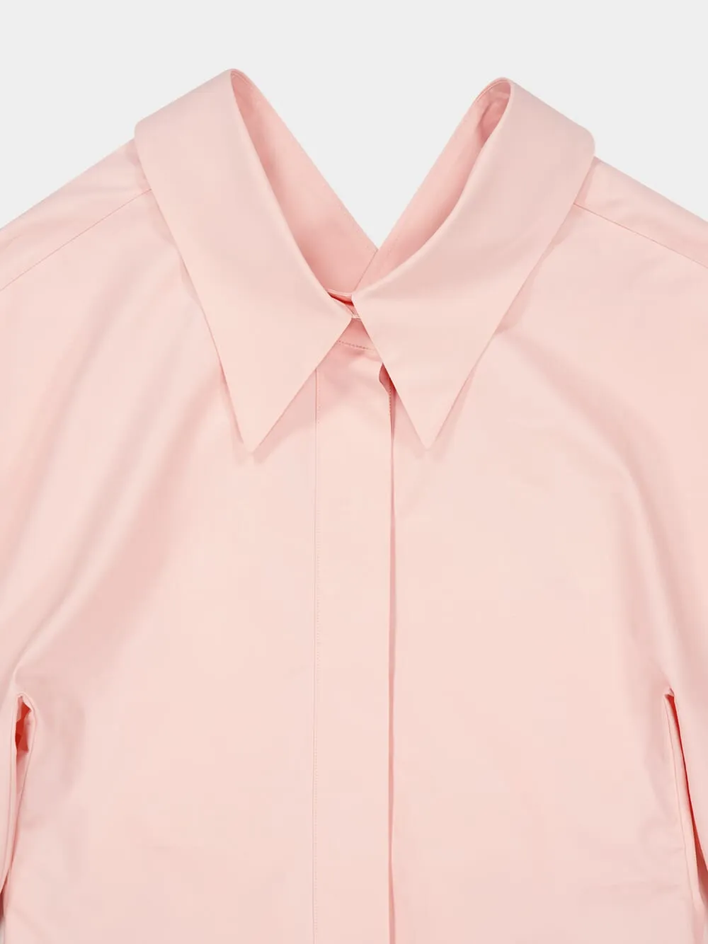 Silk Pink Slashed Shirt in Poplin sold by Fashion Clinic product image thumbnail 5