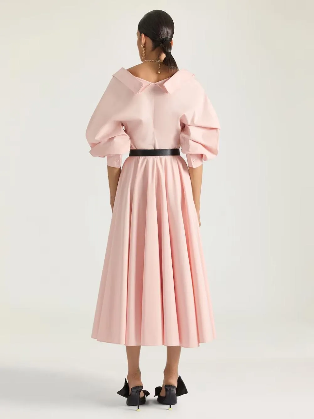 Silk Pink Slashed Shirt in Poplin sold by Fashion Clinic product image thumbnail 4