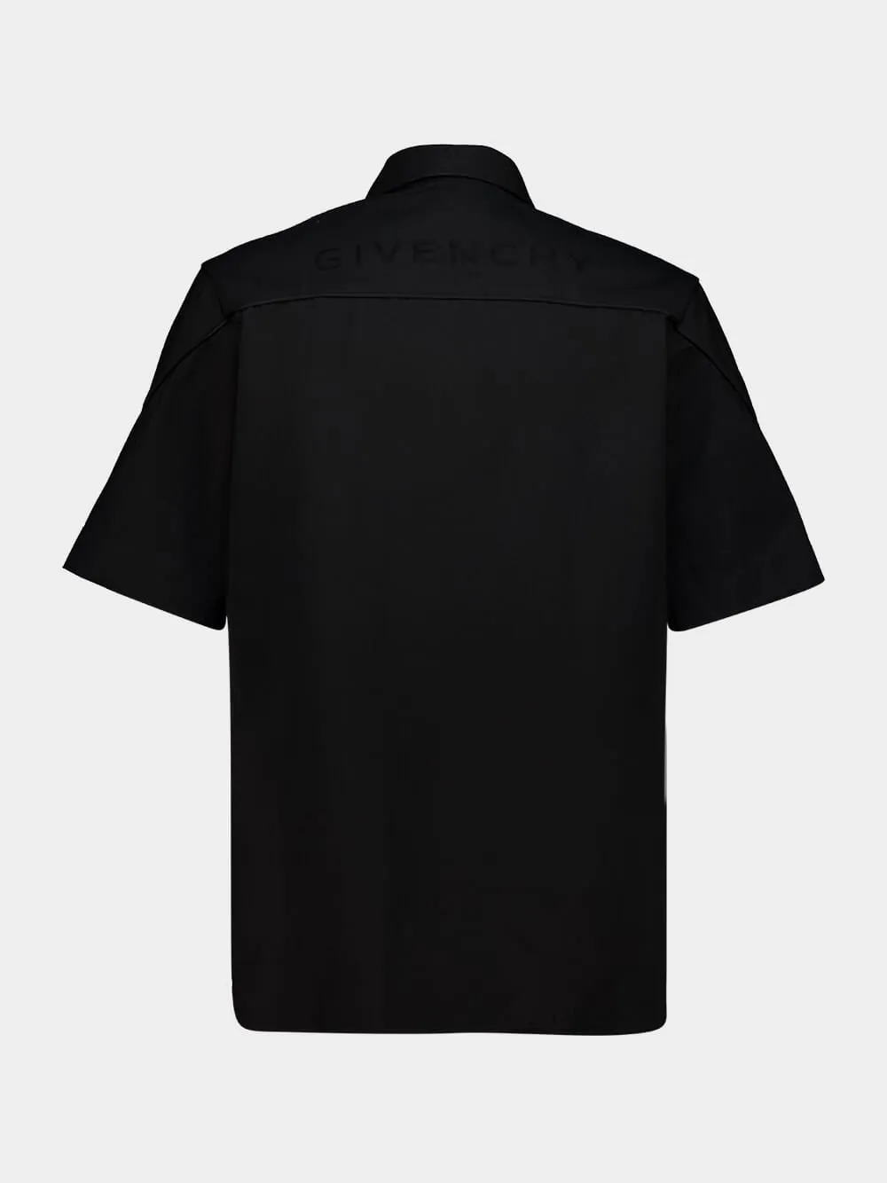 Black Couture Seam Zipped Shirt sold by Fashion Clinic product image thumbnail 2