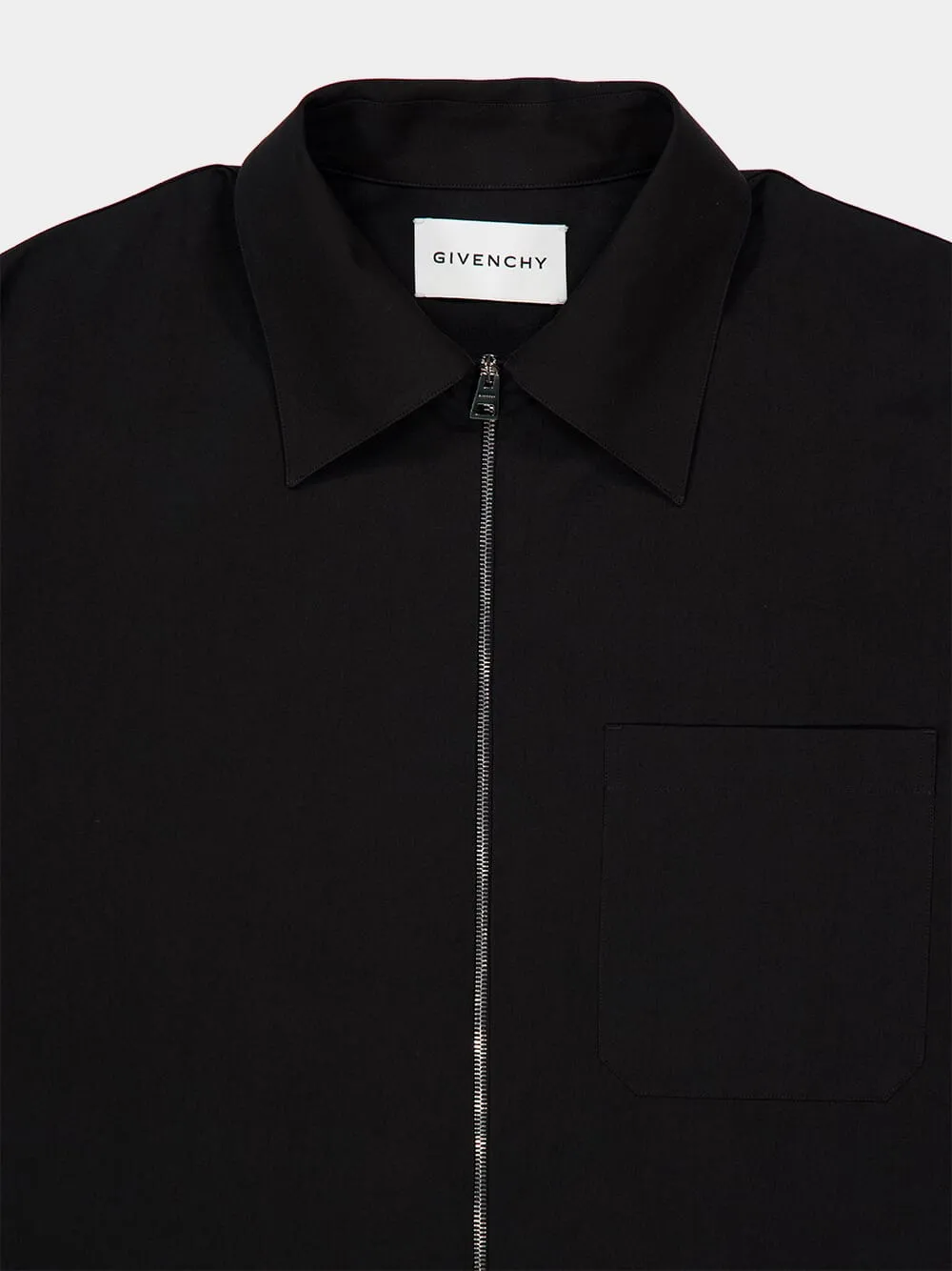 Black Couture Seam Zipped Shirt sold by Fashion Clinic product image thumbnail 3