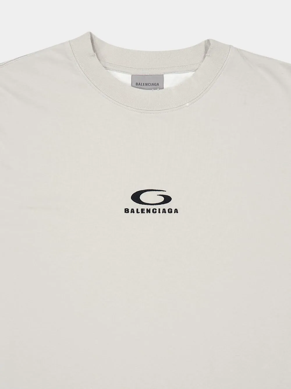 Light Grey and White Hybrid Double T-Shirt sold by Fashion Clinic product image thumbnail 5