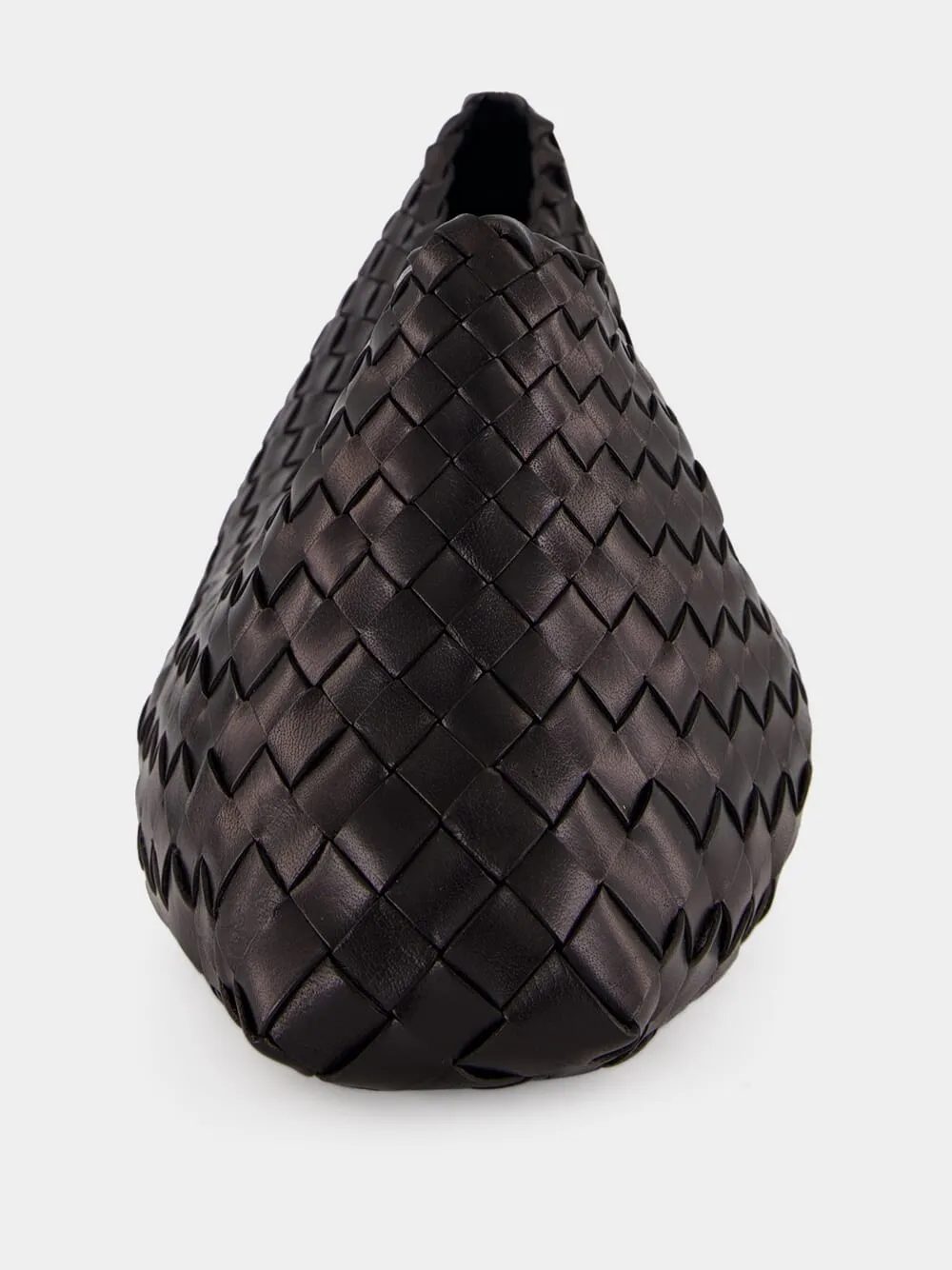 Comporta Black Woven Leather Clutch sold by Fashion Clinic product image thumbnail 4