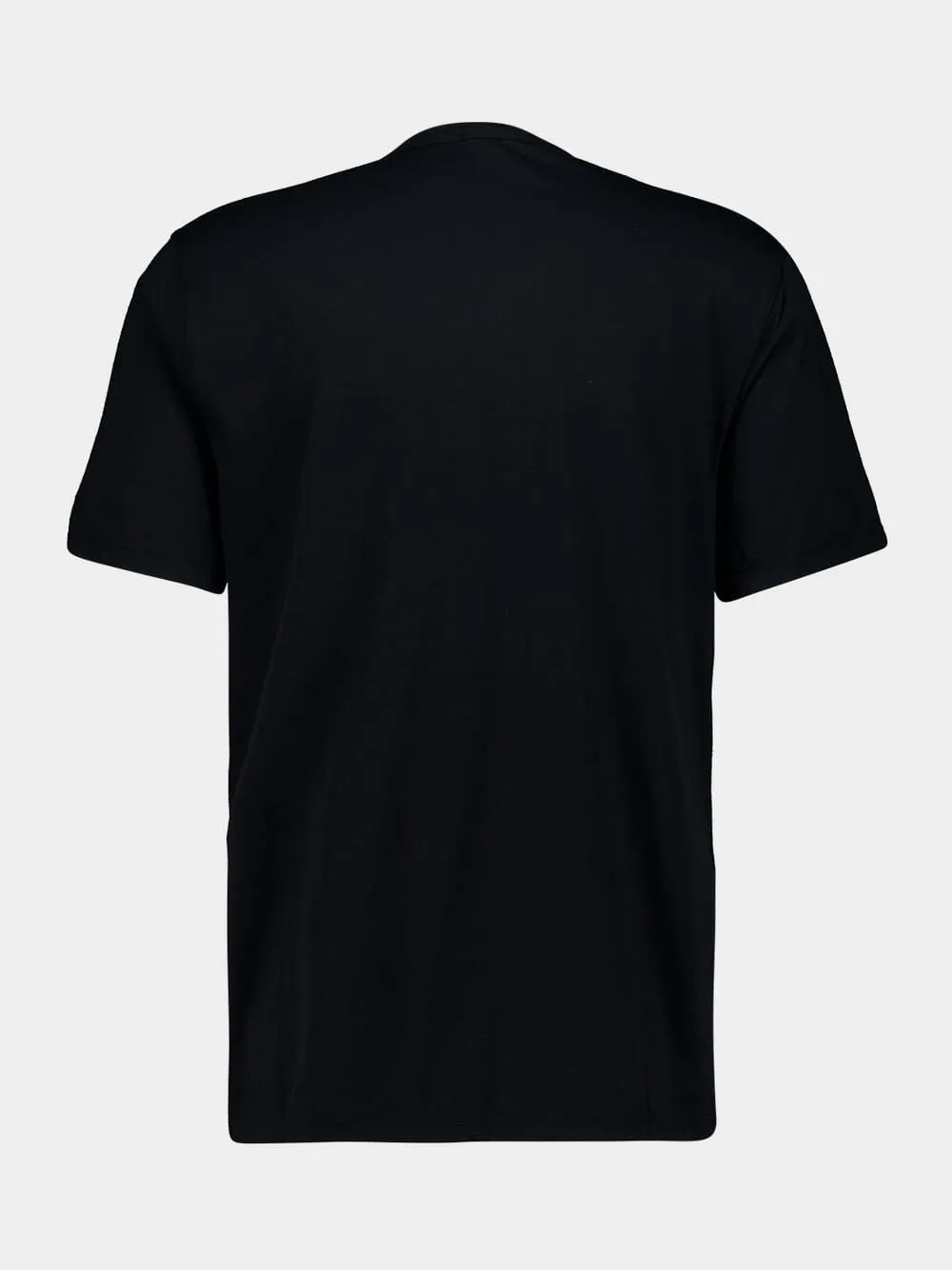 Black Luxe Lotus Cotton T-Shirt sold by Fashion Clinic product image thumbnail 2
