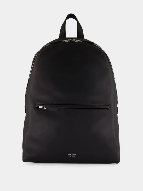 Black Calf Leather Backpack made by Tom Ford
