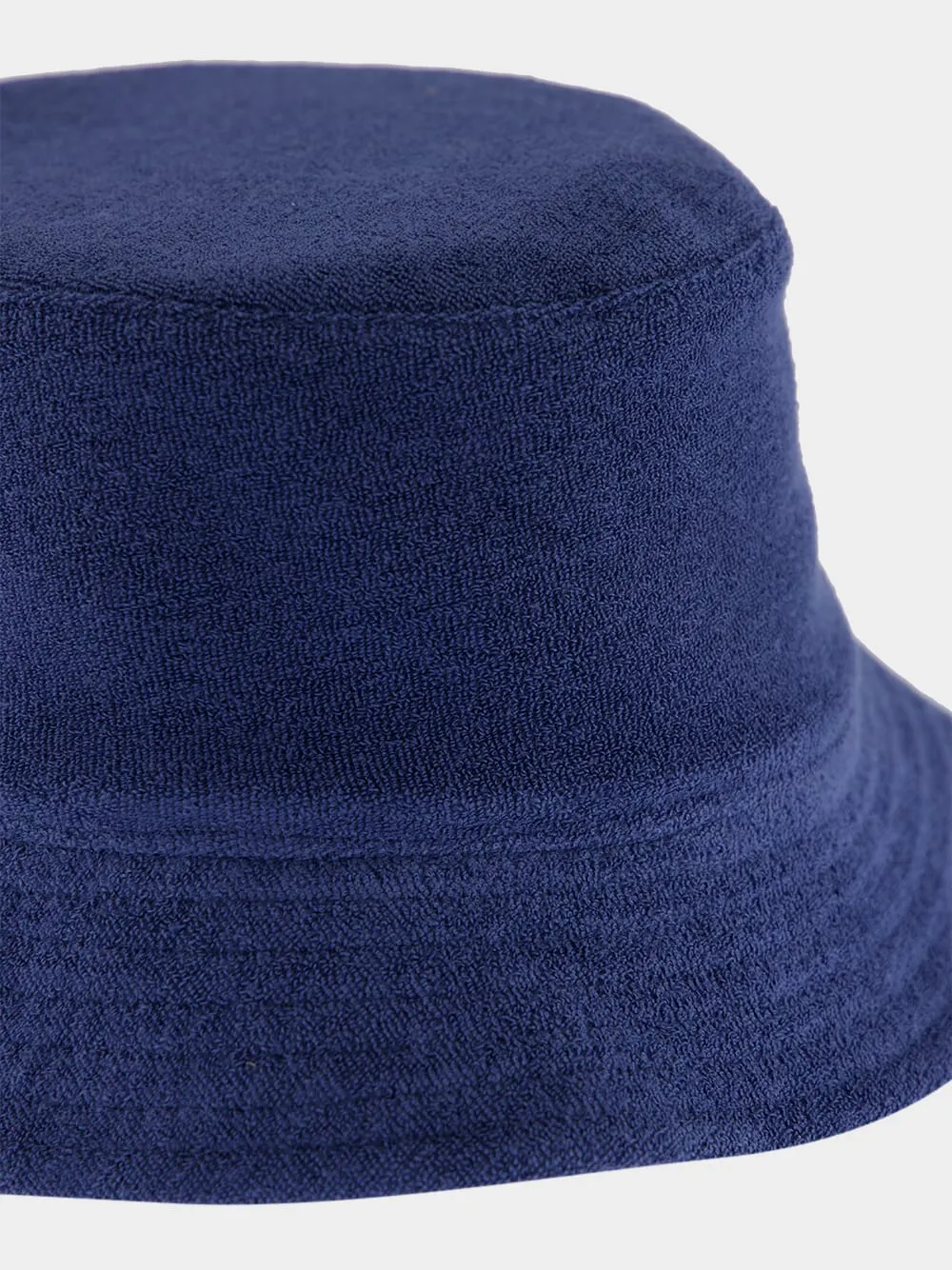 Navy Terry Cloth Cloche Cap sold by Fashion Clinic product image thumbnail 3