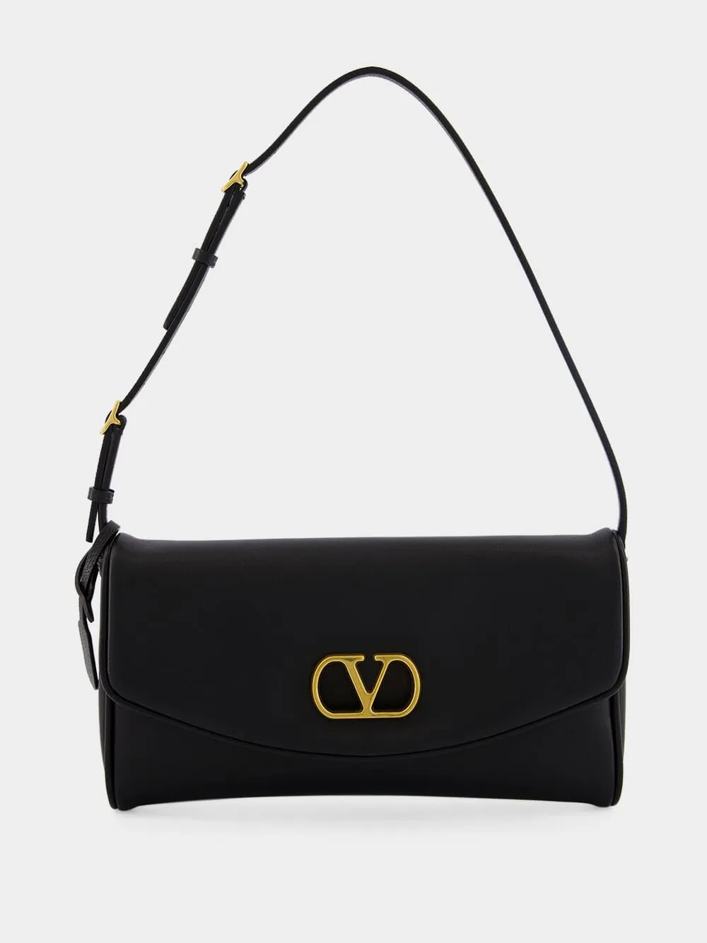 Black DeVain Small Nappa Shoulder Bag sold by Fashion Clinic