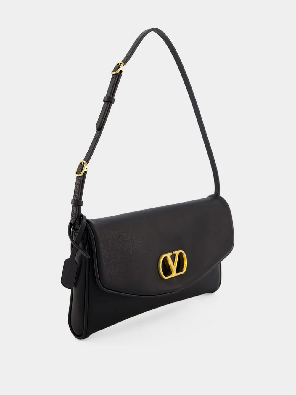 Black DeVain Small Nappa Shoulder Bag sold by Fashion Clinic product image thumbnail 3