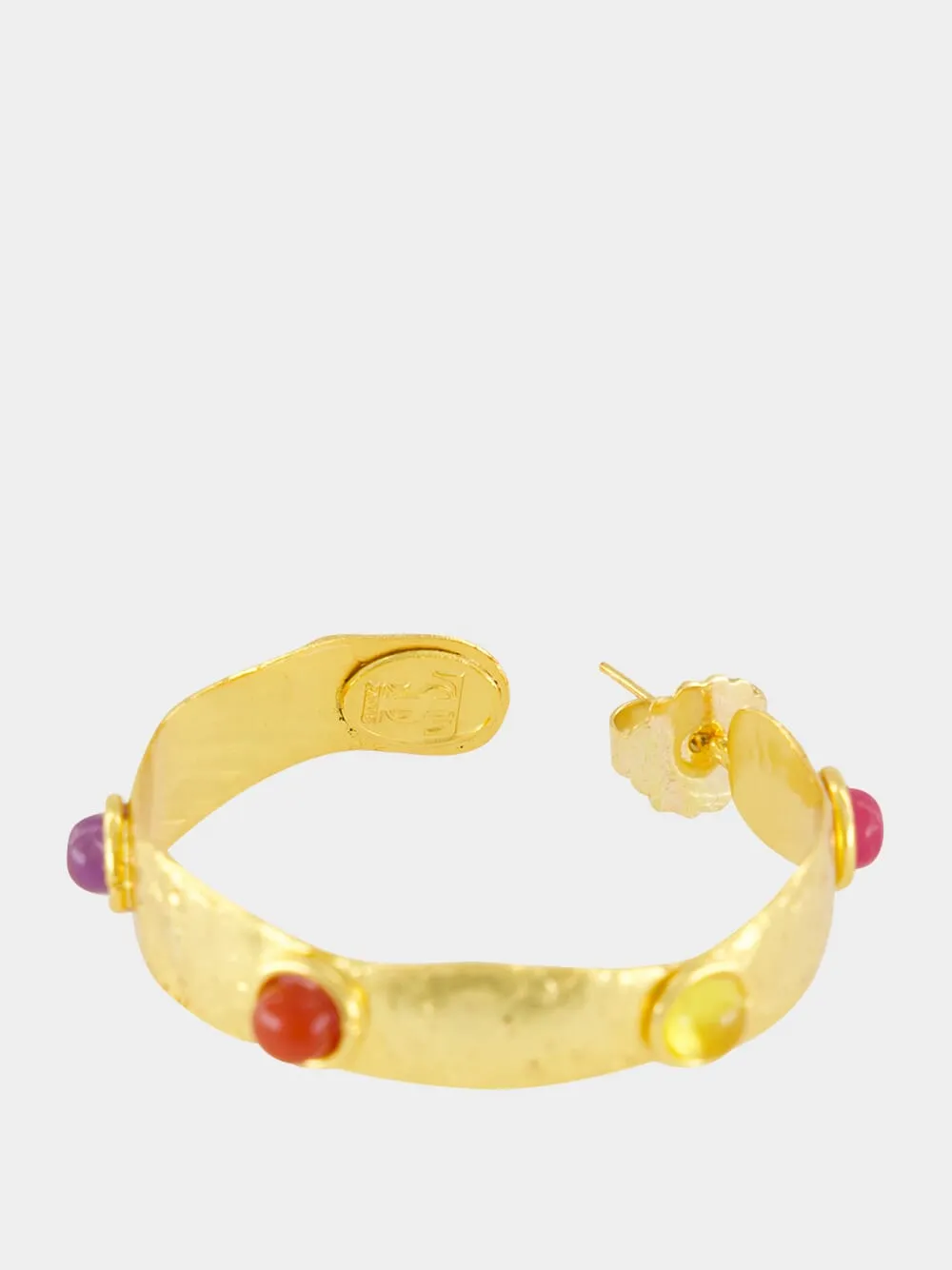 Bianca Multicolour Hoop Earrings sold by Fashion Clinic product image thumbnail 5
