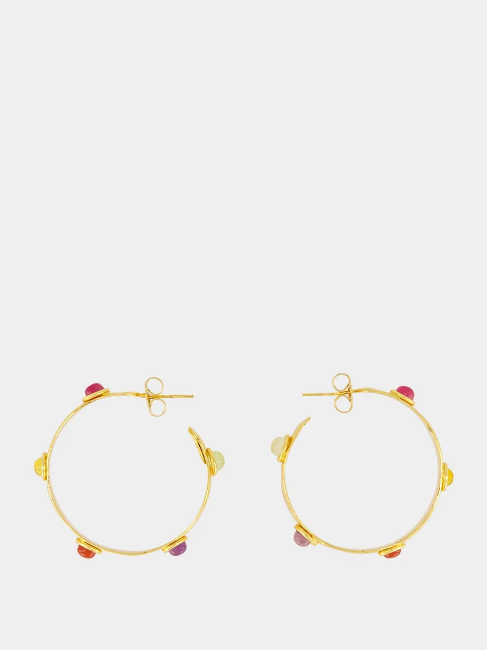 Bianca Multicolour Hoop Earrings sold by Fashion Clinic product image thumbnail 3