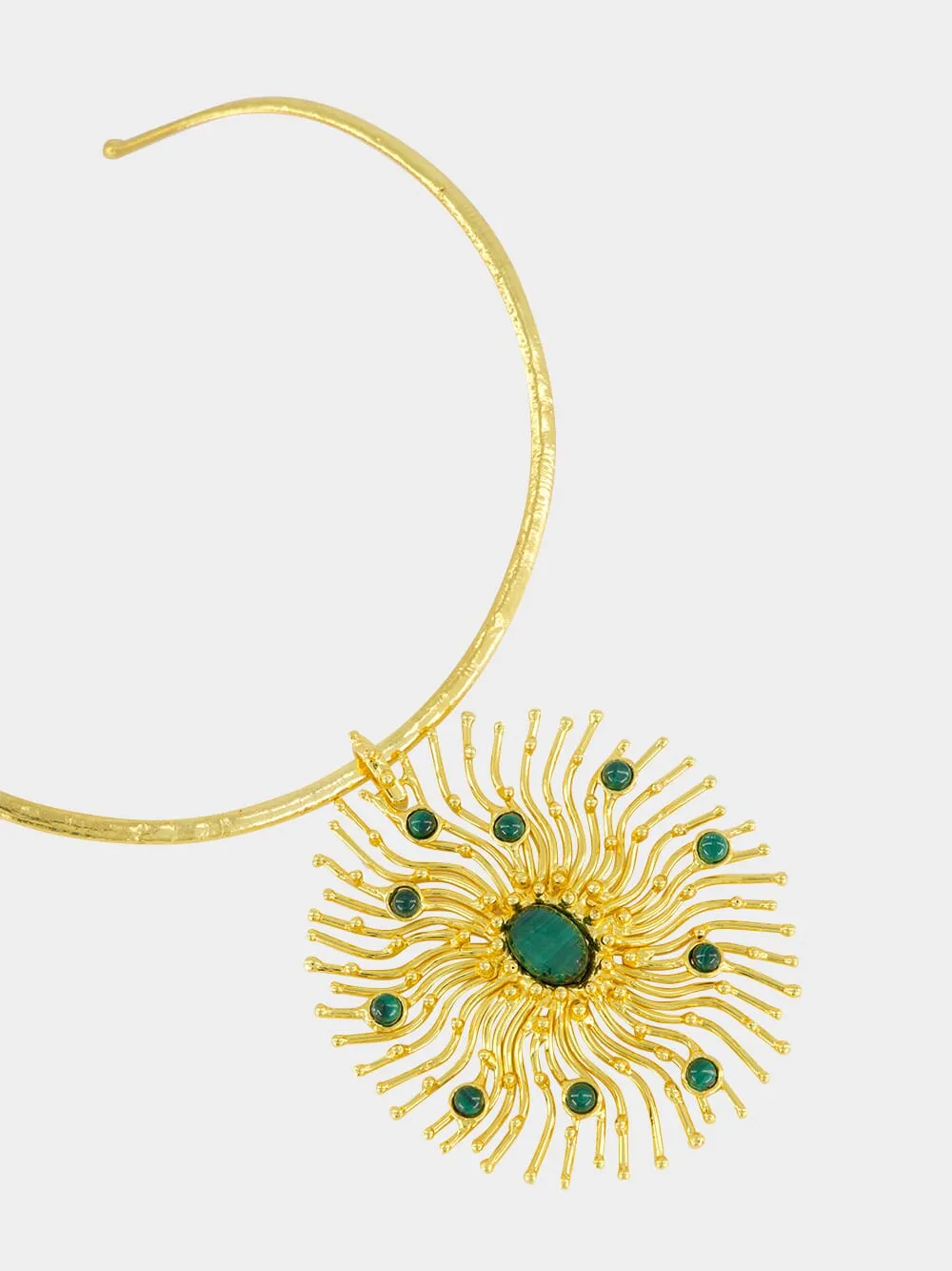 Sunshine Malachite Pendant Necklace sold by Fashion Clinic product image thumbnail 2