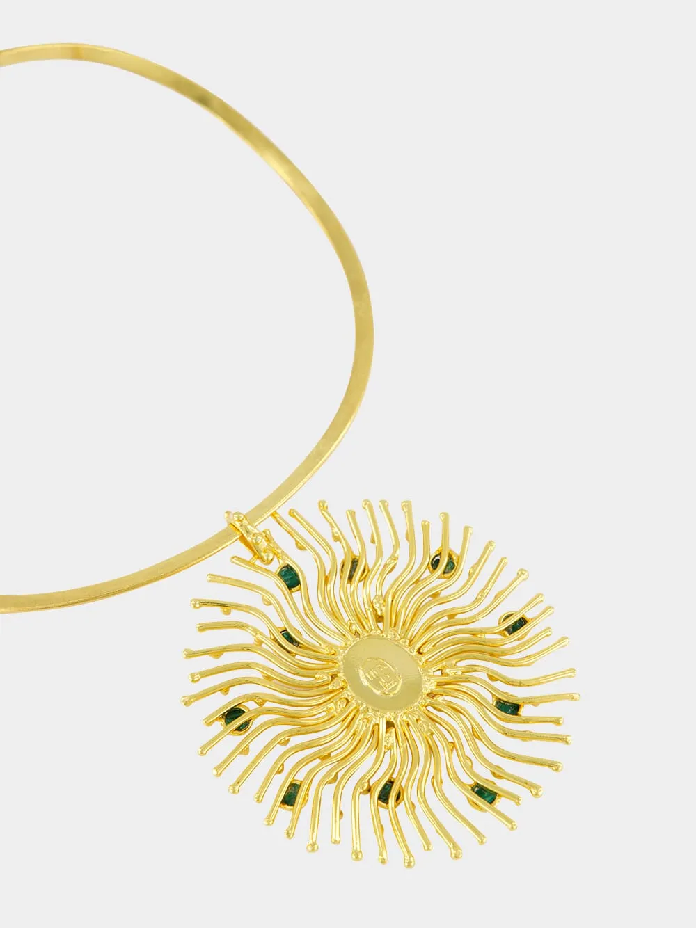 Sunshine Malachite Pendant Necklace sold by Fashion Clinic product image thumbnail 3