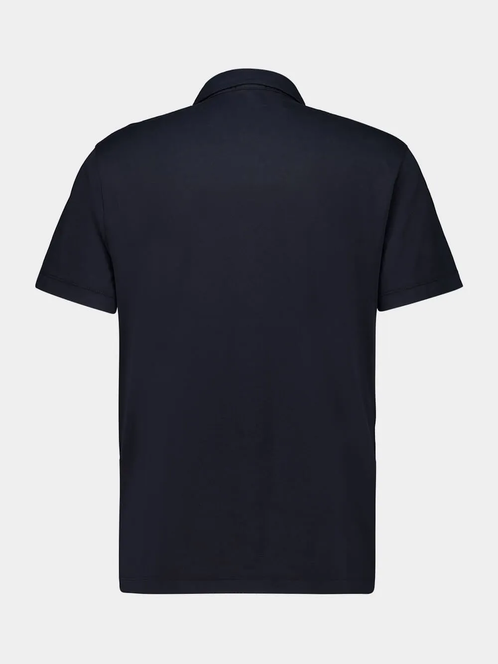 Black Brushed Lotus Cotton Polo sold by Fashion Clinic product image thumbnail 2