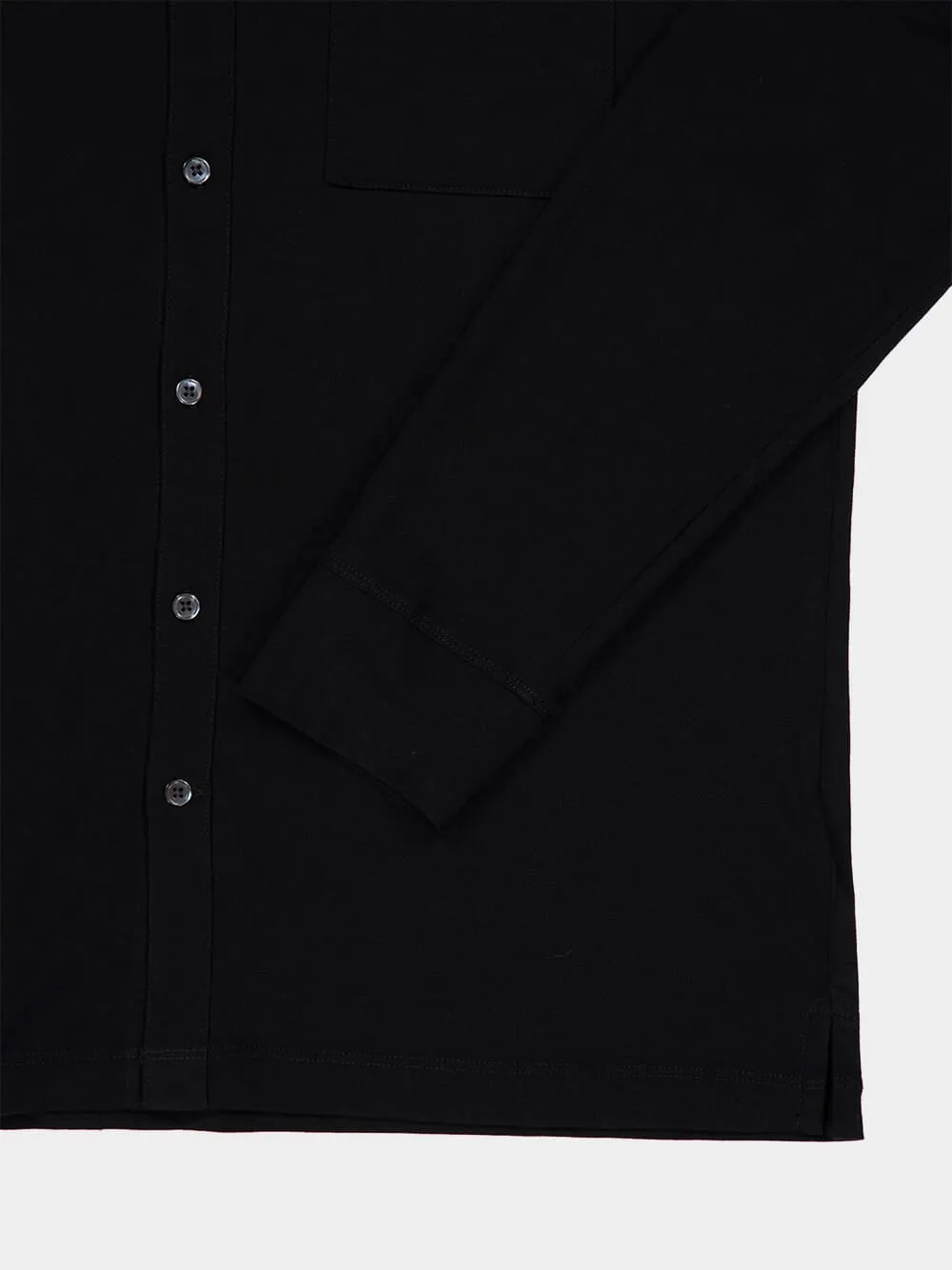 Black Clean Finish Cotton Jersey Shirt sold by Fashion Clinic product image thumbnail 4