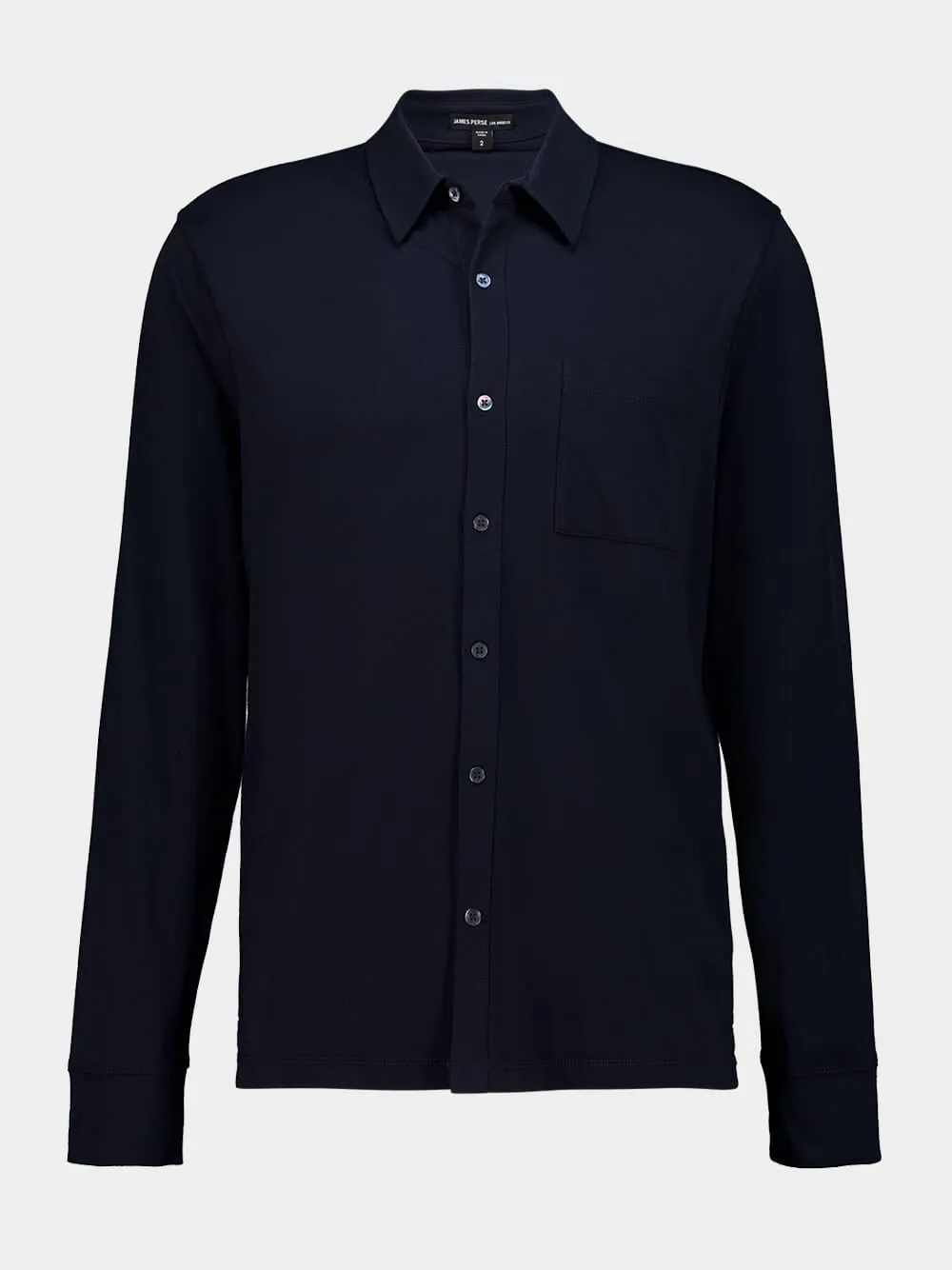 Deep Blue Clean Finish Cotton Jersey Shirt sold by Fashion Clinic