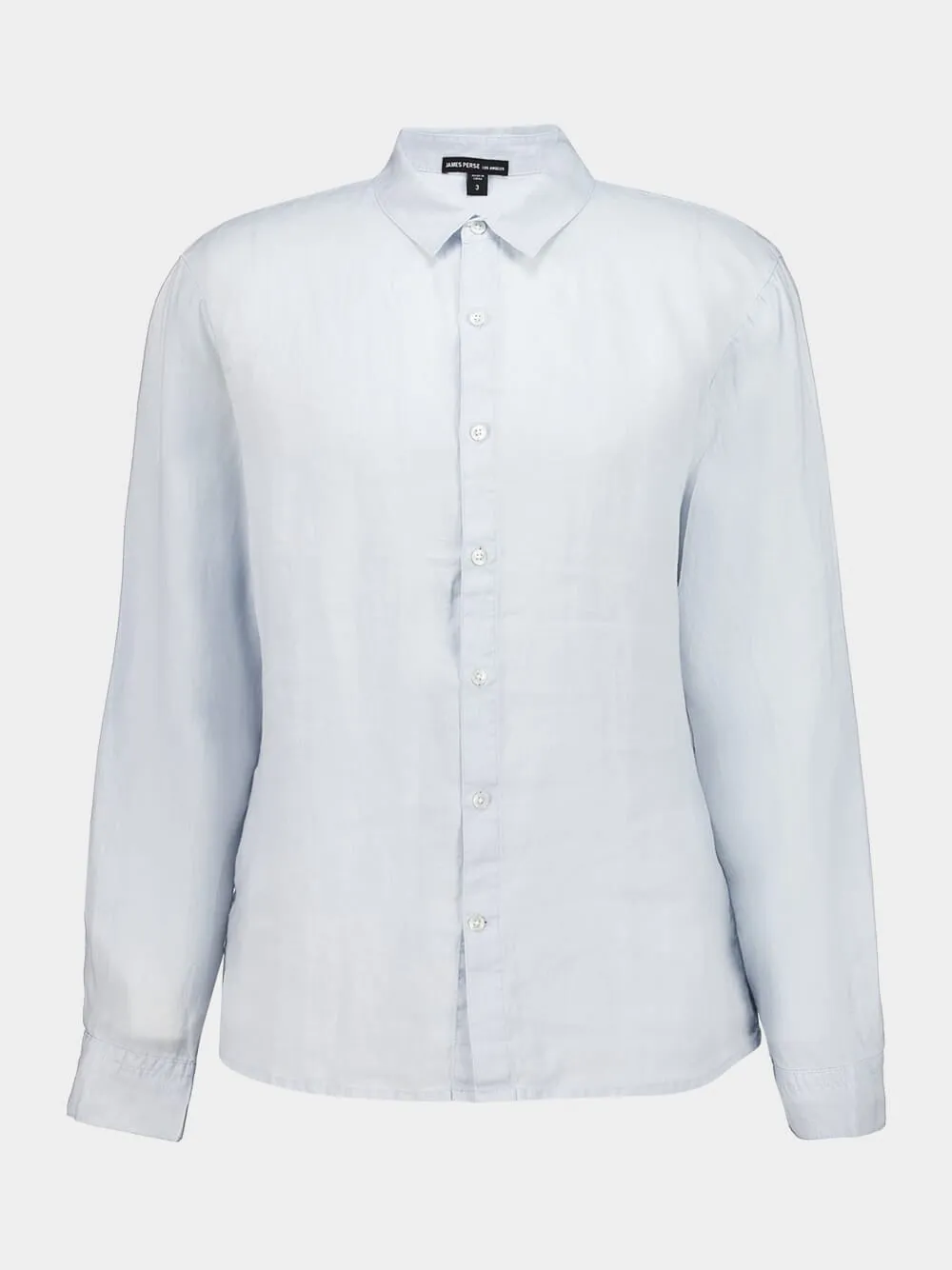 Light Blue Classic Linen Shirt sold by Fashion Clinic