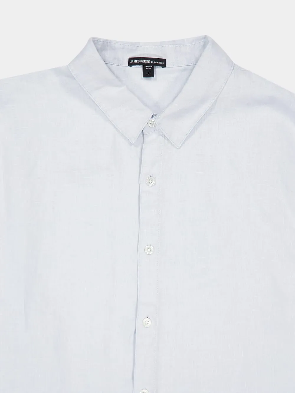 Light Blue Classic Linen Shirt sold by Fashion Clinic product image thumbnail 3