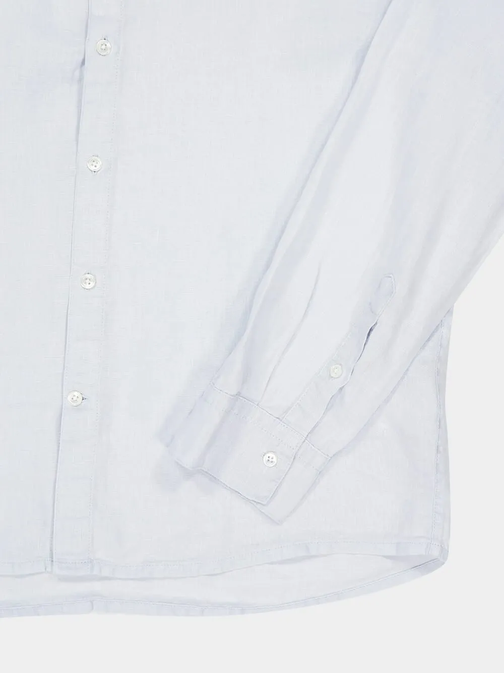Light Blue Classic Linen Shirt sold by Fashion Clinic product image thumbnail 4