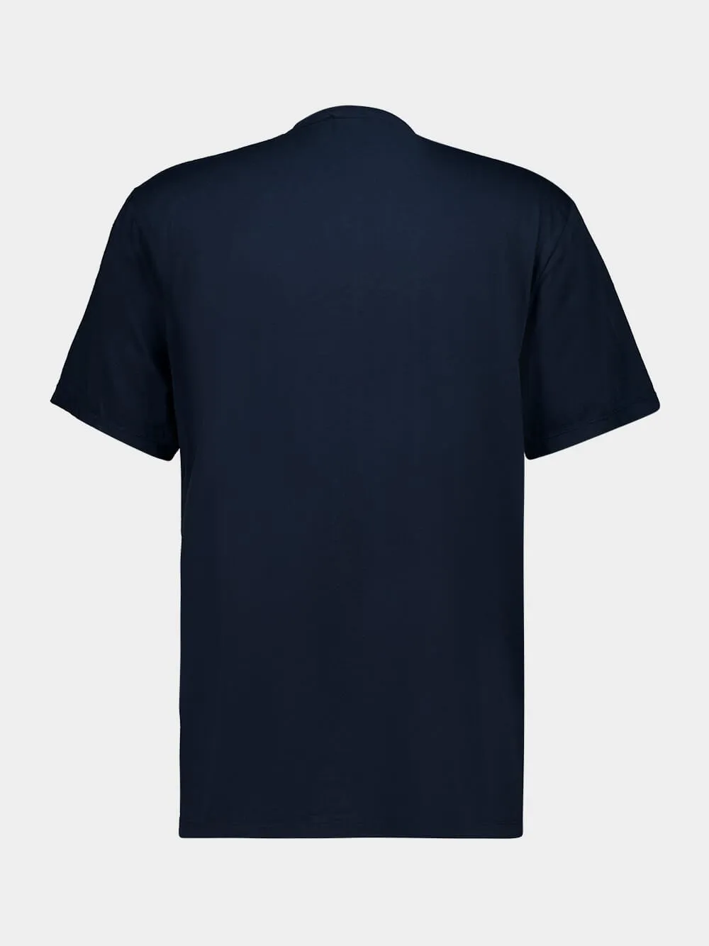French Navy Luxe Lotus Cotton T-Shirt sold by Fashion Clinic product image thumbnail 2