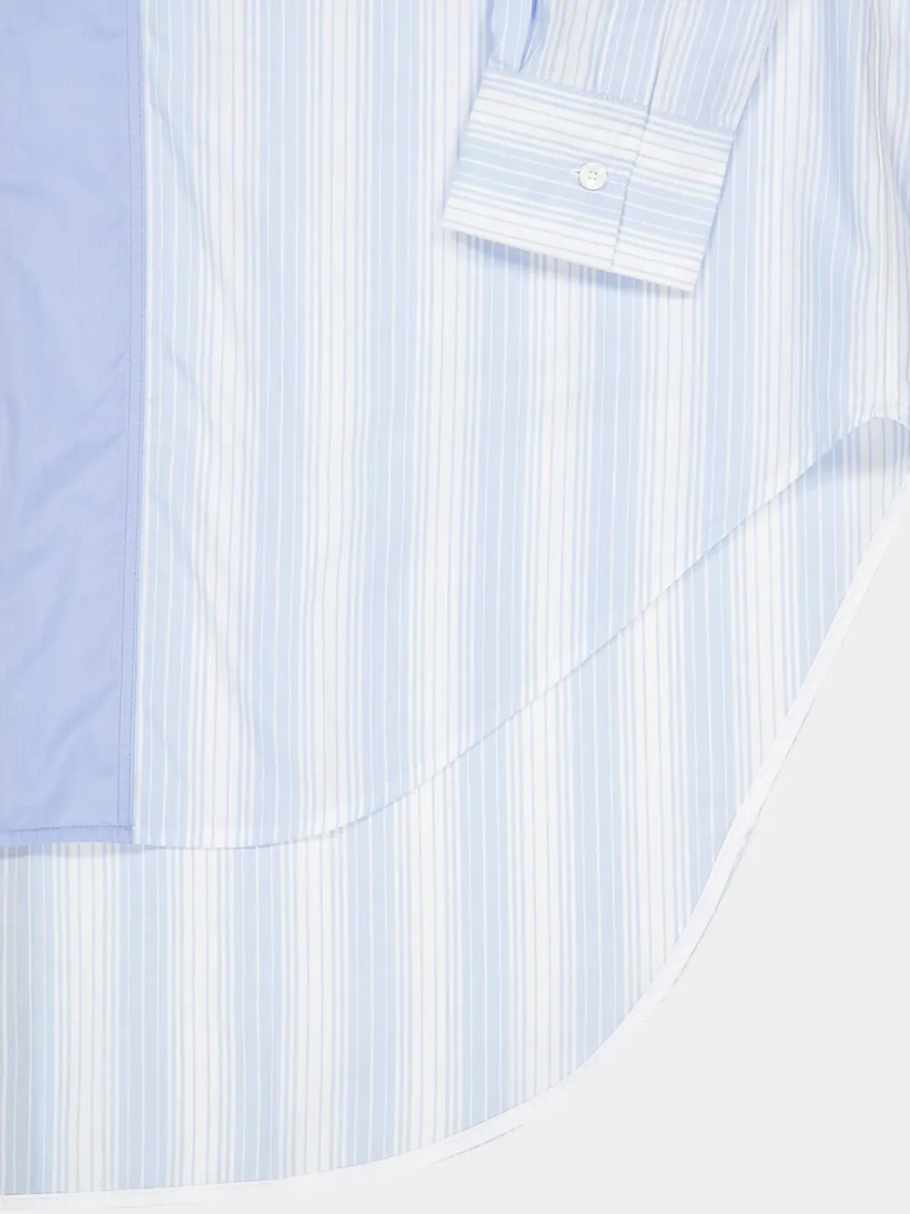 Light Blue Striped Panel Shirt sold by Fashion Clinic product image thumbnail 4