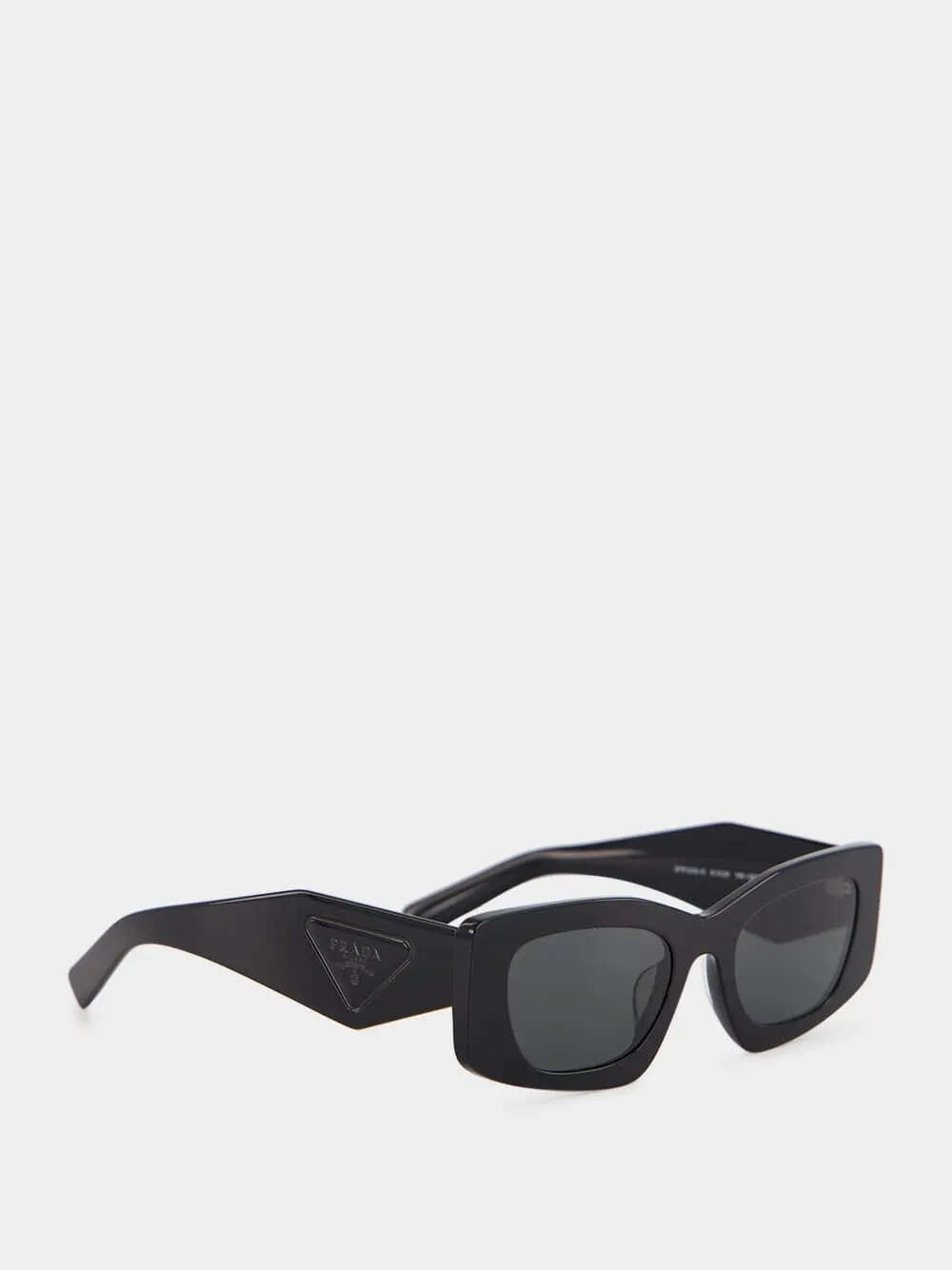 Black Rectangular Acetate Sunglasses sold by Fashion Clinic product image thumbnail 2