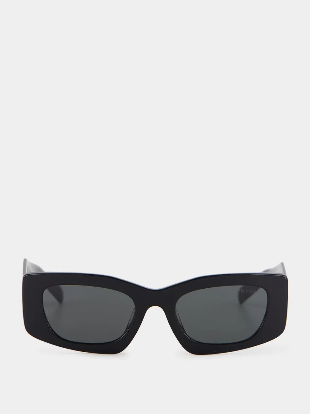 Black Rectangular Acetate Sunglasses sold by Fashion Clinic