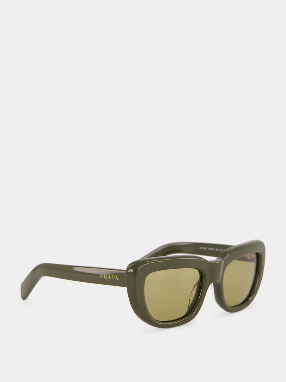 Laurel Green Rectangular Sunglasses sold by Fashion Clinic product image thumbnail 2