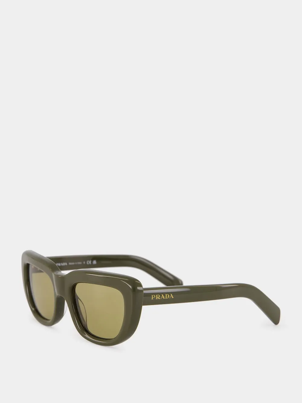 Laurel Green Rectangular Sunglasses sold by Fashion Clinic product image thumbnail 3