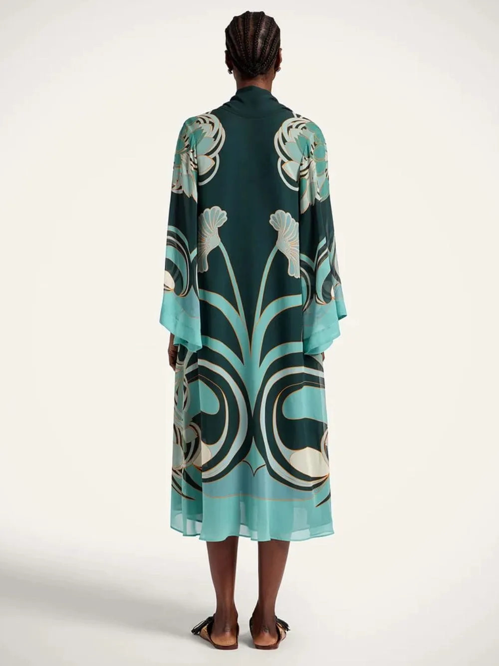 Blooming Tulip Magnifico Silk Midi Dress sold by Fashion Clinic product image thumbnail 4