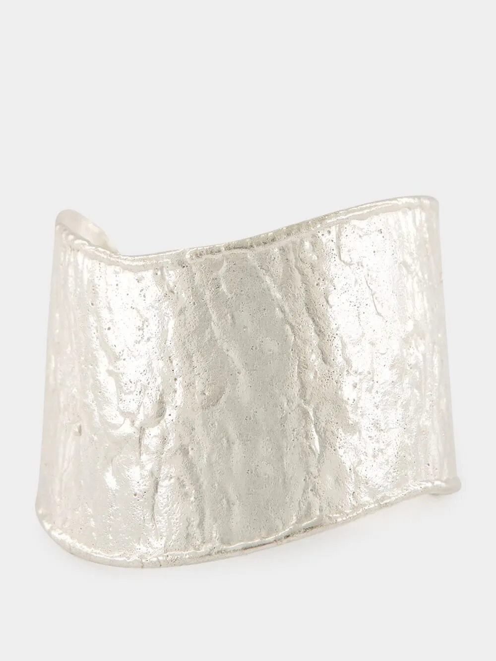 Silver Flow Brass Cuff Bracelet sold by Fashion Clinic product image thumbnail 2