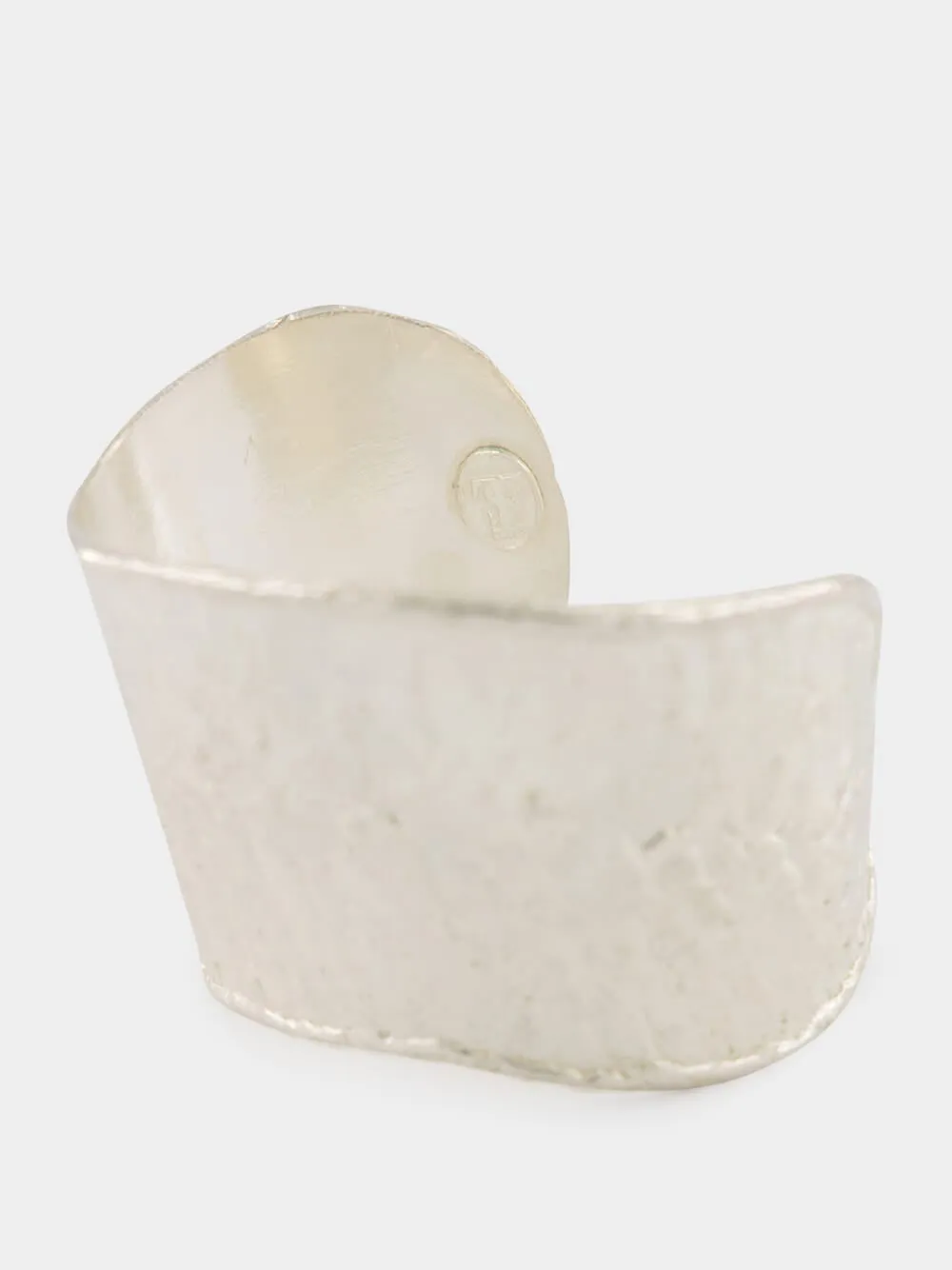 Silver Flow Brass Cuff Bracelet sold by Fashion Clinic product image thumbnail 4