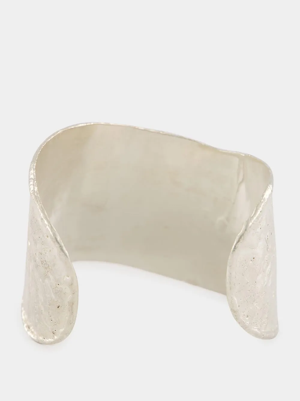 Silver Flow Brass Cuff Bracelet sold by Fashion Clinic product image thumbnail 3