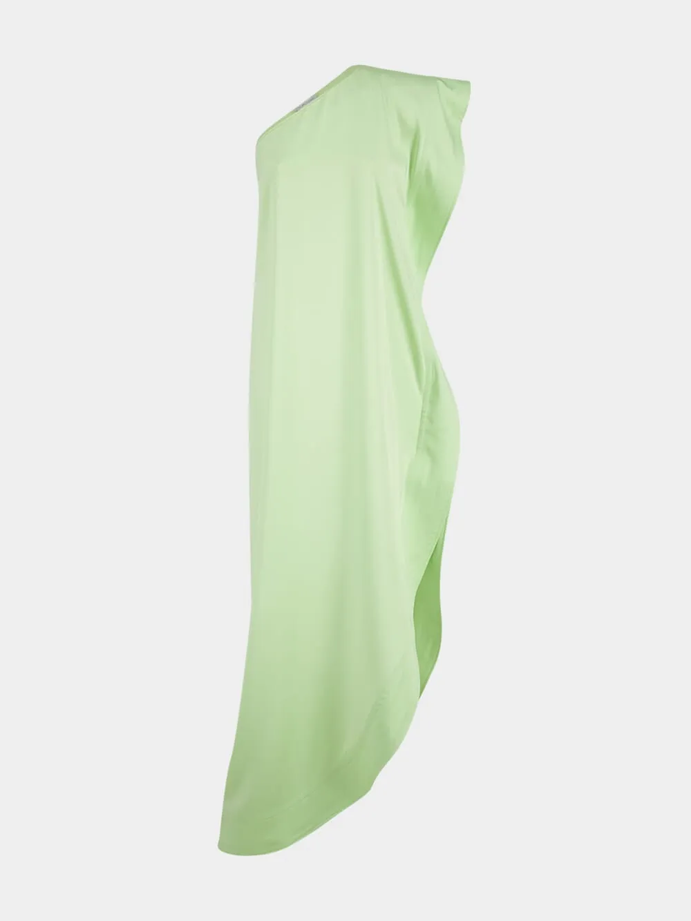 Green Asymmetric Sleeveless Maxi Dress sold by Fashion Clinic