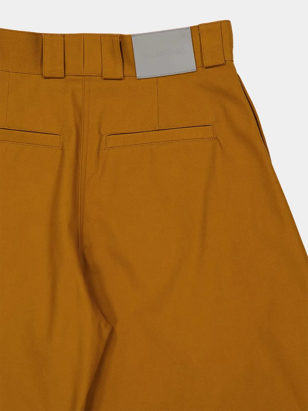 Camel Cotton Bermuda Wide-Leg Pants sold by Fashion Clinic product image thumbnail 3