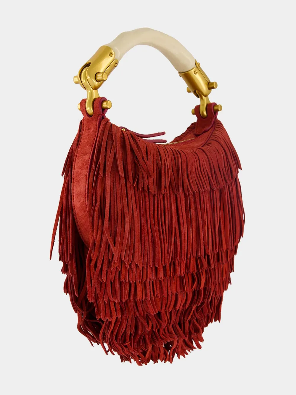 Ébène Fringe Suede Mini Handbag sold by Fashion Clinic product image thumbnail 2