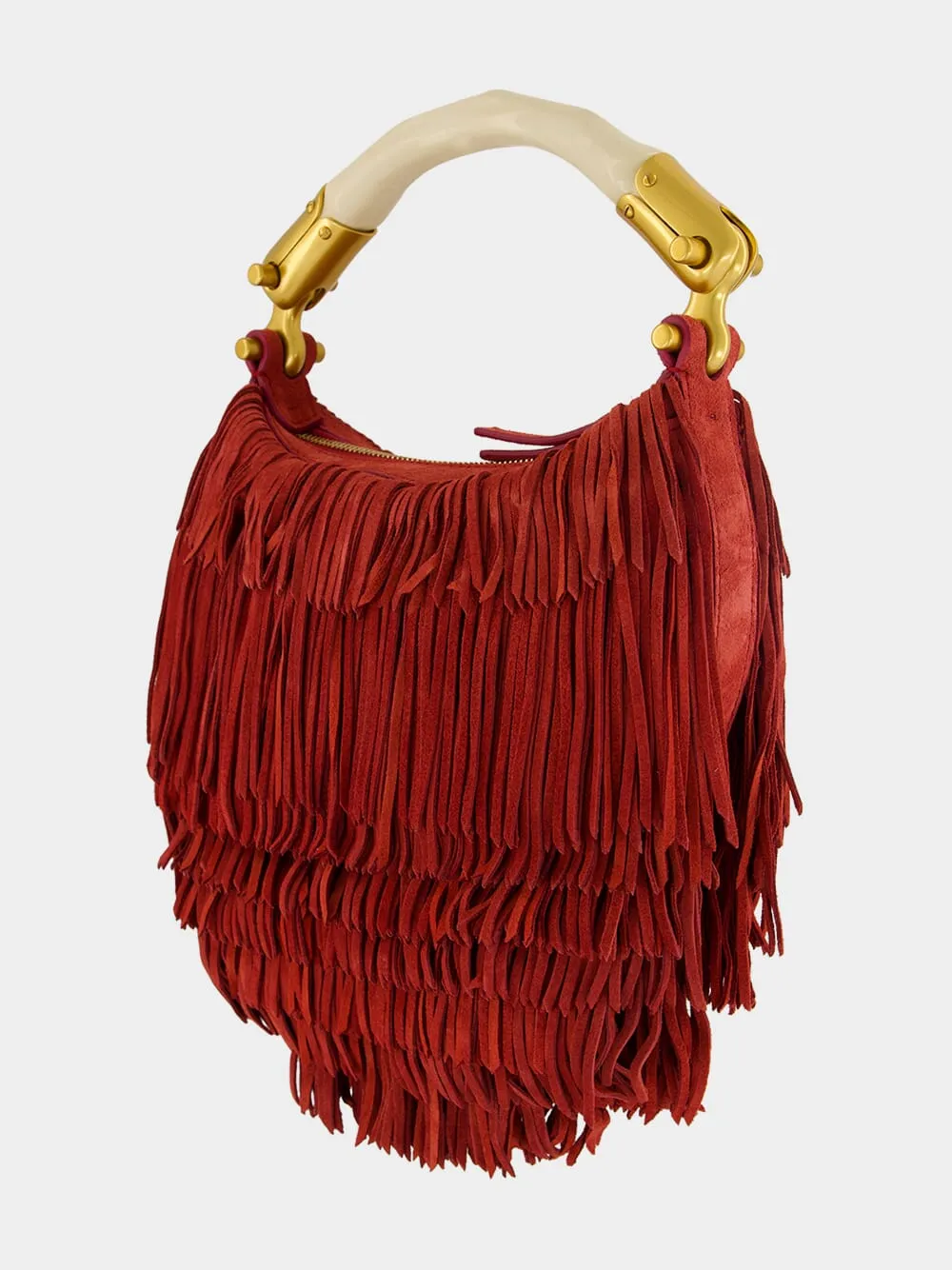 Ébène Fringe Suede Mini Handbag sold by Fashion Clinic product image thumbnail 4