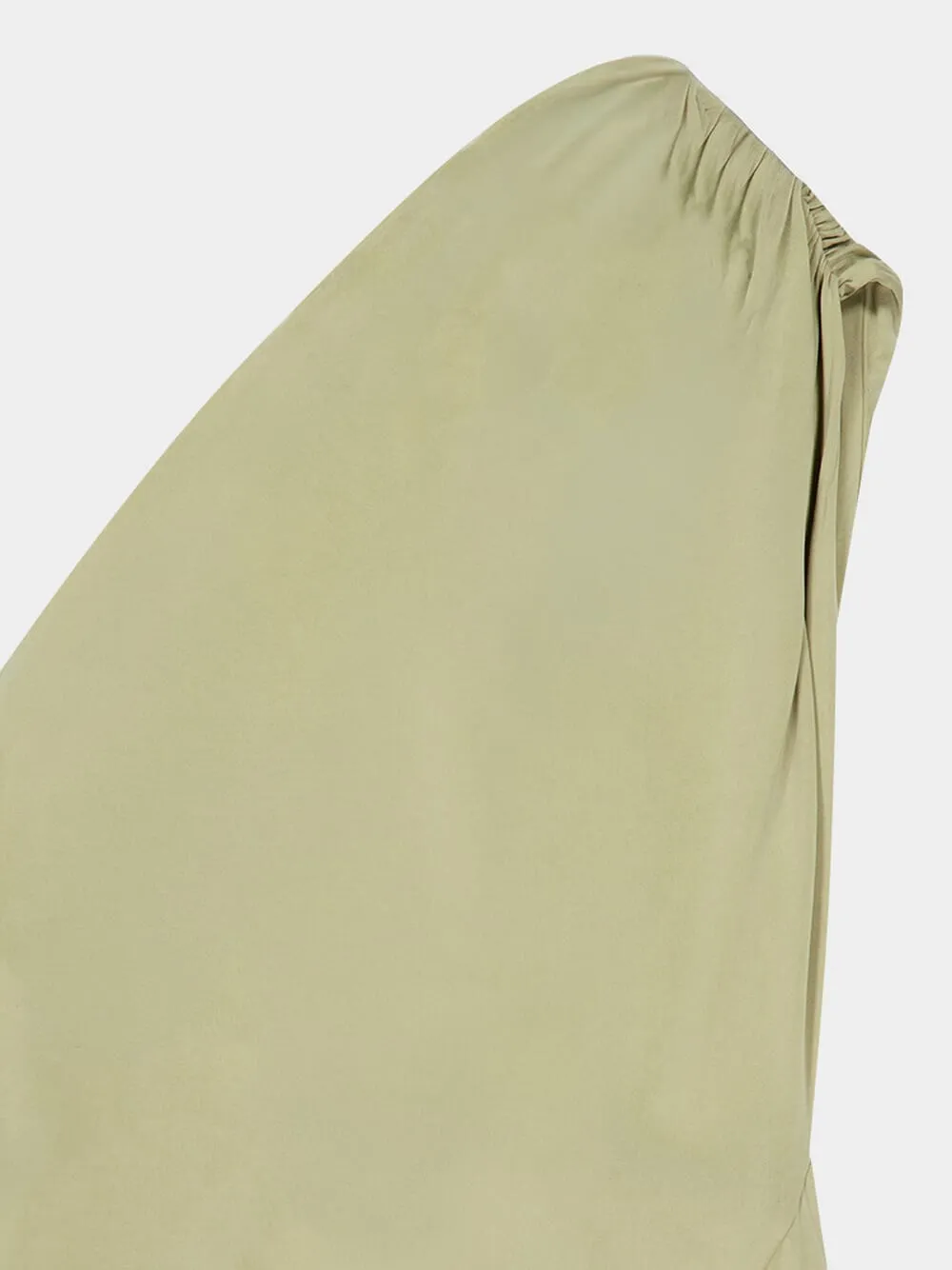 Pale Green One-Shoulder Mini Dress sold by Fashion Clinic product image thumbnail 3