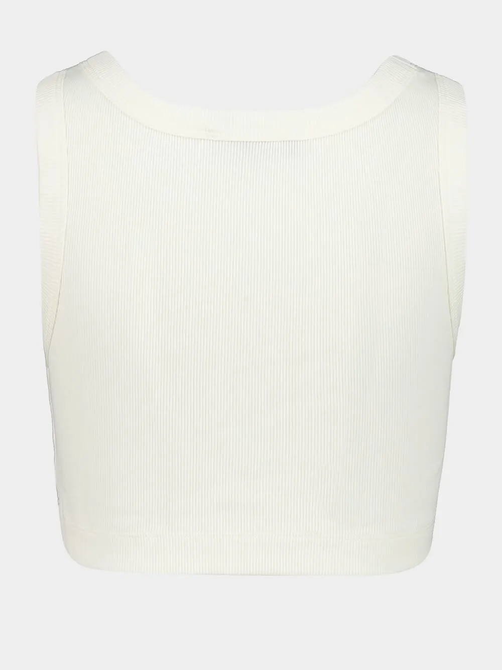 Natural White Cropped Tank Top sold by Fashion Clinic product image thumbnail 2