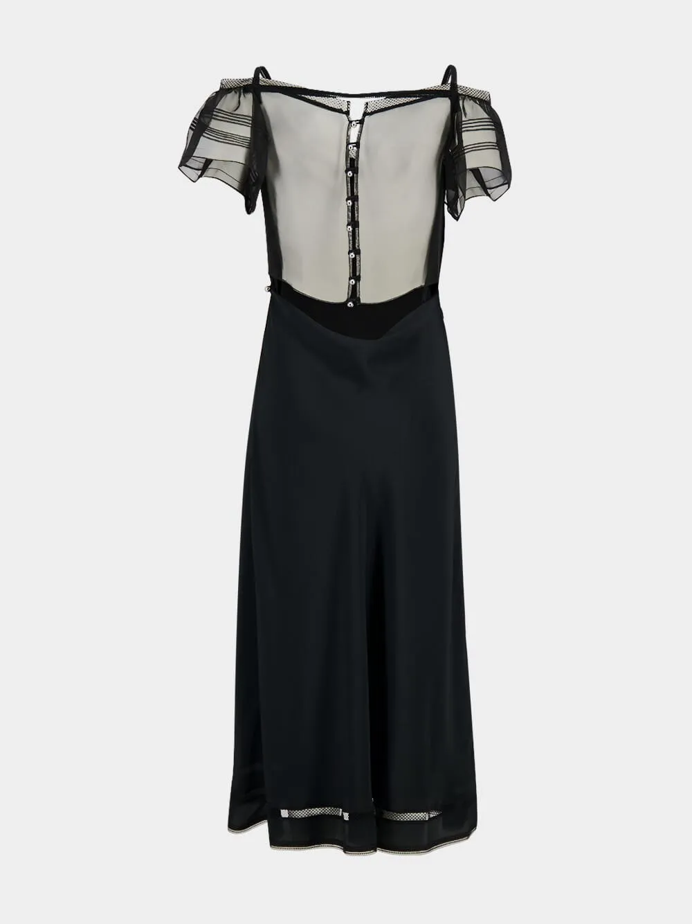 Black Crepe Midi Dress sold by Fashion Clinic product image thumbnail 2