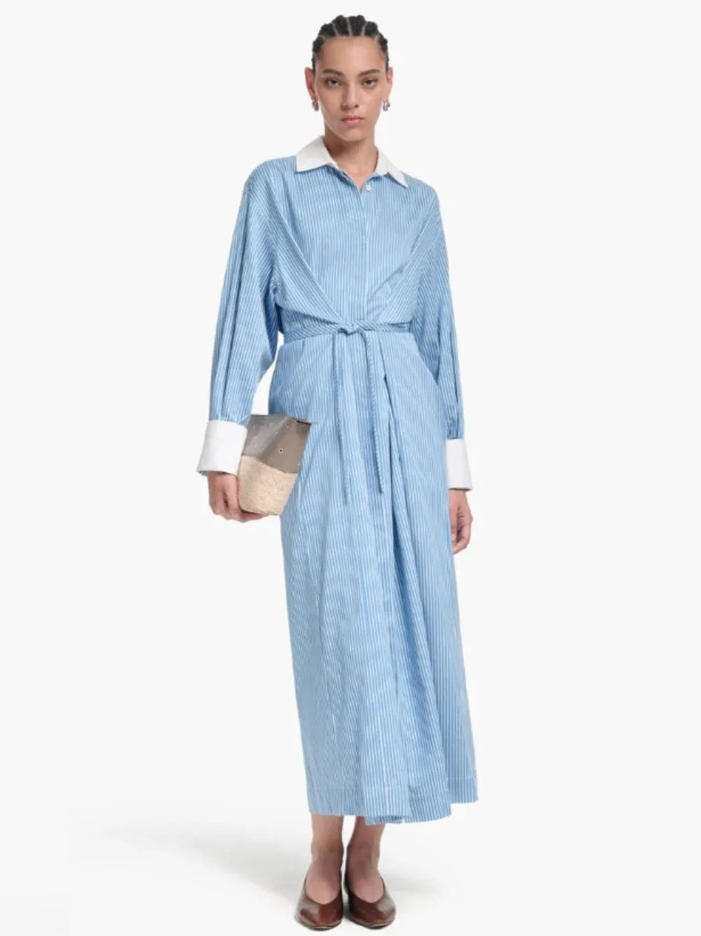 Azure Stripe Floyd Dress sold by Fashion Clinic product image thumbnail 2