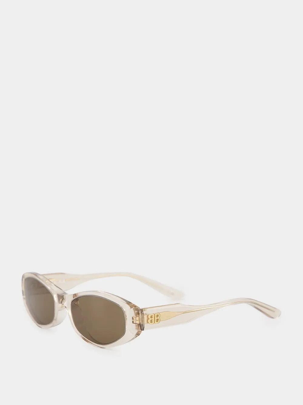 Beige Nova Oval Sunglasses sold by Fashion Clinic product image thumbnail 3